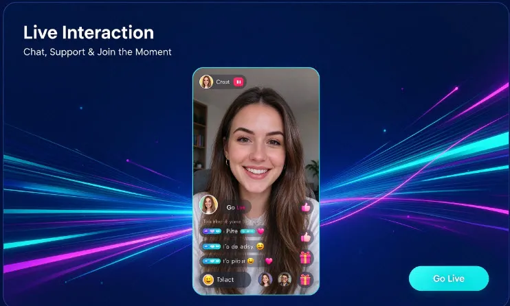 TikTok 直播互动栏目：连麦、礼物与弹幕场景