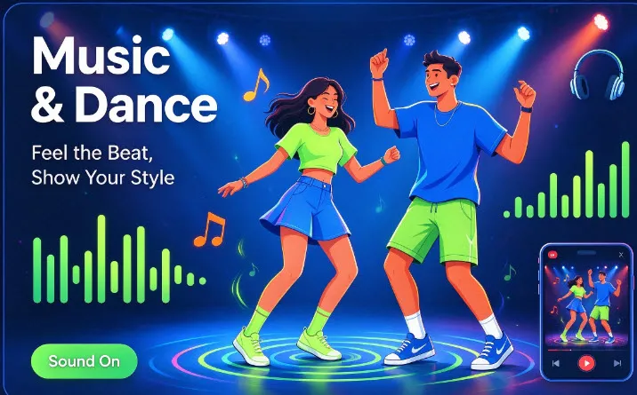 TikTok 音乐舞蹈栏目：热门 BGM 与挑战赛画面